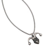 Clown Pendant Stainless Steel Chain Necklace