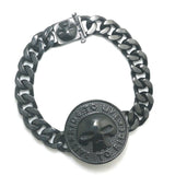 316L Stainless Steel Skull Motorcycle Bracelet