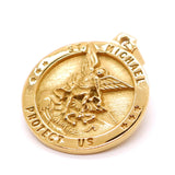 Unisex Stainless Steel Saint Michael Protect Pendant