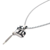316L Stainless Steel Tattoo Gun Pendant Chain