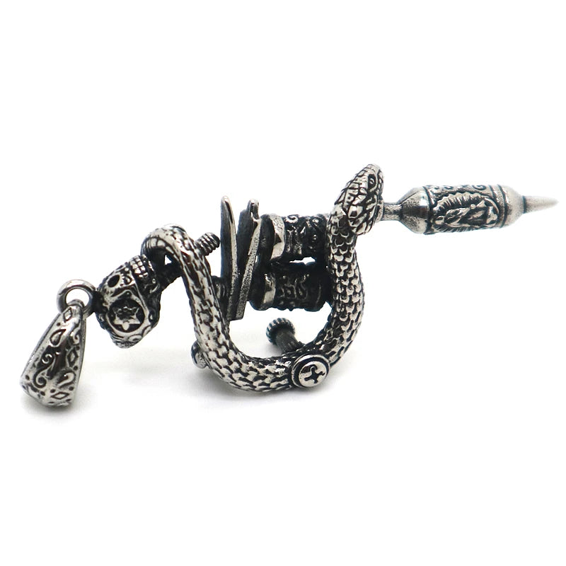 316L Stainless Steel Skull Snake Pendant Chain