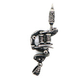 316L Stainless Steel Skull Snake Pendant Chain
