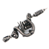 316L Stainless Steel Skull Snake Pendant Chain