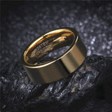 8mm Tungsten Carbide Ring Male Couple Wedding Band Alliance Engrave Your Name