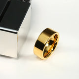 8mm Tungsten Carbide Ring Male Couple Wedding Band Alliance Engrave Your Name