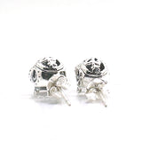 925 Silver Biker Skull Studs Earrings Unisex Gift