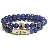 Unisex Metal Buckle Tigers Eye Bracelet Jewelry