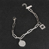 Unisex Choker Stainless Steel Bracelet Women Hip-Hop Gothic Punk Bangle