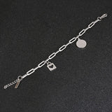 Unisex Choker Stainless Steel Bracelet Women Hip-Hop Gothic Punk Bangle