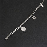 Unisex Choker Stainless Steel Bracelet Women Hip-Hop Gothic Punk Bangle