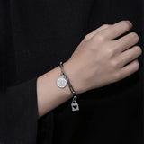 Unisex Choker Stainless Steel Bracelet Women Hip-Hop Gothic Punk Bangle