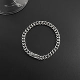 Classic Stainless Steel Cuban Link Bracelet for Men Women