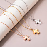 Unisex Cross Locket Ashes Urn Necklace Keepsake Screw Religious Cross Pendant
