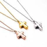 Unisex Cross Locket Ashes Urn Necklace Keepsake Screw Religious Cross Pendant