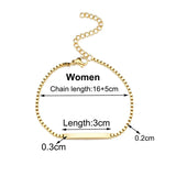 Date Engrave Bracelet Stainless Steel Unisex