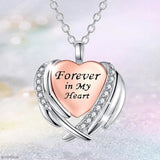 Forever In My Heart Cremation Ashes Urn Pendant Necklace