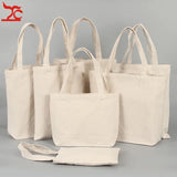 Unisex Canvas Tote Bag Travel Pouch Reusable Cotton Jewelry Carry