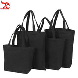 Unisex Canvas Tote Bag Travel Pouch Reusable Cotton Jewelry Carry