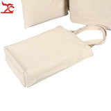 Unisex Canvas Tote Bag Travel Pouch Reusable Cotton Jewelry Carry