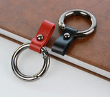 Bouncy Leather Keychain Holder Crystal Trinket Chaveiro