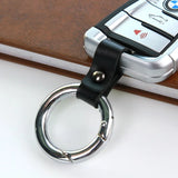 Bouncy Leather Keychain Holder Crystal Trinket Chaveiro