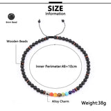 Yoga Chakra Necklace Natural Stone Beads Short Necklaces