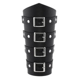 Unisex PU Leather Arm Armor Wristband Steampunk Bangle