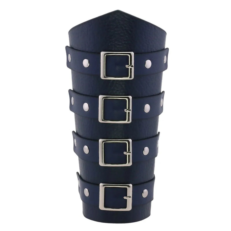 Unisex PU Leather Arm Armor Wristband Steampunk Bangle