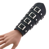 Unisex PU Leather Arm Armor Wristband Steampunk Bangle