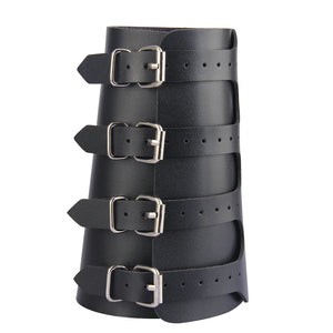 Unisex Leather Gauntlet Bracer Arm Armor Wristband Cuff String