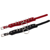 Unisex Punk Gothic PU Leather Choker Necklace with Rivets
