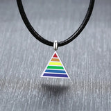 Unisex Rainbow LGBT Gay Pride Necklace Rope Chain Necklace