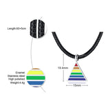 Unisex Rainbow LGBT Gay Pride Necklace Rope Chain Necklace