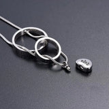 Unisex S.Steel Forever in My Heart Locket Cremation Jewelry