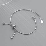 Unisex 925 Sterling Silver Snake Chain Anklet Hand Bracelet Decoration