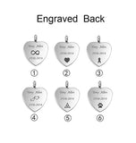 Stainless Steel Paw Print Cremation Jewelry Ashes Holder Pet Memorial Urn