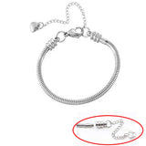Stainless Steel Snake Chain Jewelry for European Charm Bracelet