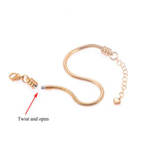 Stainless Steel Snake Chain Jewelry for European Charm Bracelet