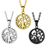 Tree of Life Locket Cremation Urn Pendant Necklace for Ashes