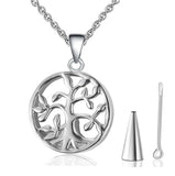 Tree of Life Locket Cremation Urn Pendant Necklace for Ashes