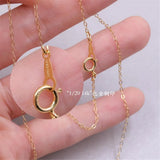 14K Filled 1.3mm Flat O Flash O Necklace DIY Chain
