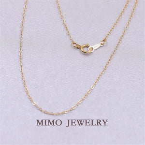 14K Filled 1.3mm Flat O Flash O Necklace DIY Chain