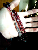 Purple Crystal 33 Islamic Prayer Beads Tasbih Misbaha Masbaha Allah Tespeeh