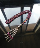 Purple Crystal 33 Islamic Prayer Beads Tasbih Misbaha Masbaha Allah Tespeeh