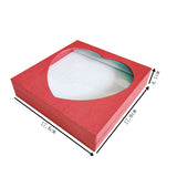 Heart Ring Earring Storage Box Creative Love Window Jewelry Organizer