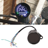 Universal Motorcycle Meter Speedometer Digital Odometer Round Speed Meter