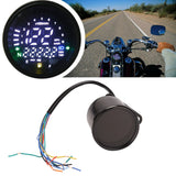 Universal Motorcycle Meter Speedometer Digital Odometer Round Speed Meter