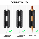 Stylus Pen Holder Sticker for Pencil Anti-Lost Case - Black