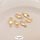 14K Rotating Buckle Lobster Clasp for Bracelet Necklace