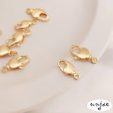 14K Rotating Buckle Lobster Clasp for Bracelet Necklace